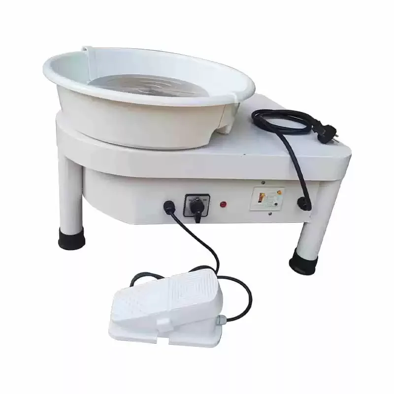 Electric Pottery Wheel Ceramic Forming Machine Screen 25CM 250W With Foot Pedal Clay Art Craft