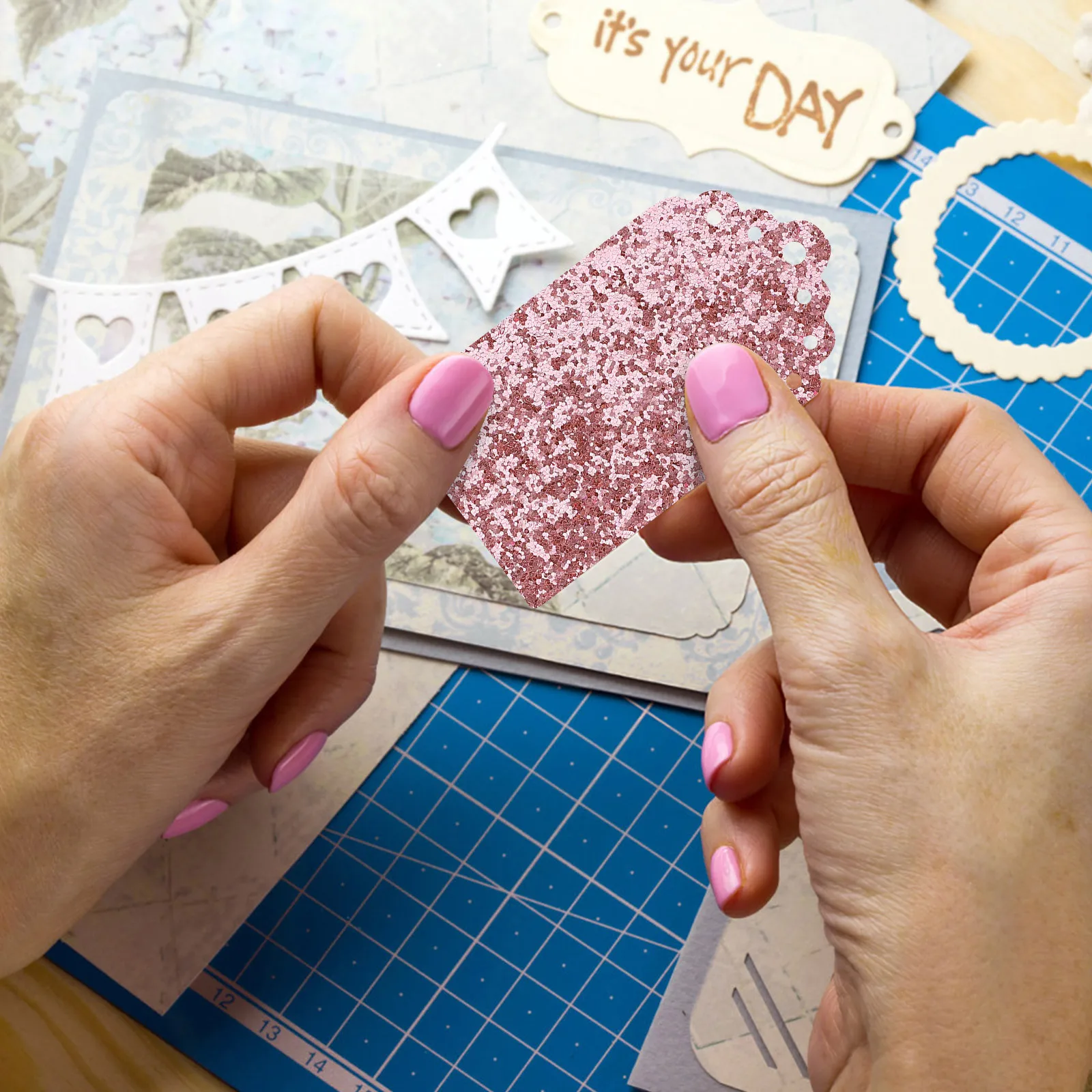 

Shiny Sequin PU Glitter Sheet DIY Earring Craft Handmade Bag Accessory Sewing Fabric for Clothes Shoes Scarves Hats