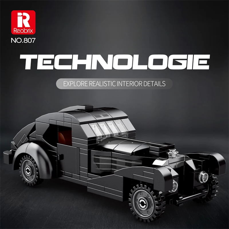 2024 New City Technique Racing classic Vintage Car Speed Champions Sport Building Blocks Brick Super Racers Great Vehicles Toys