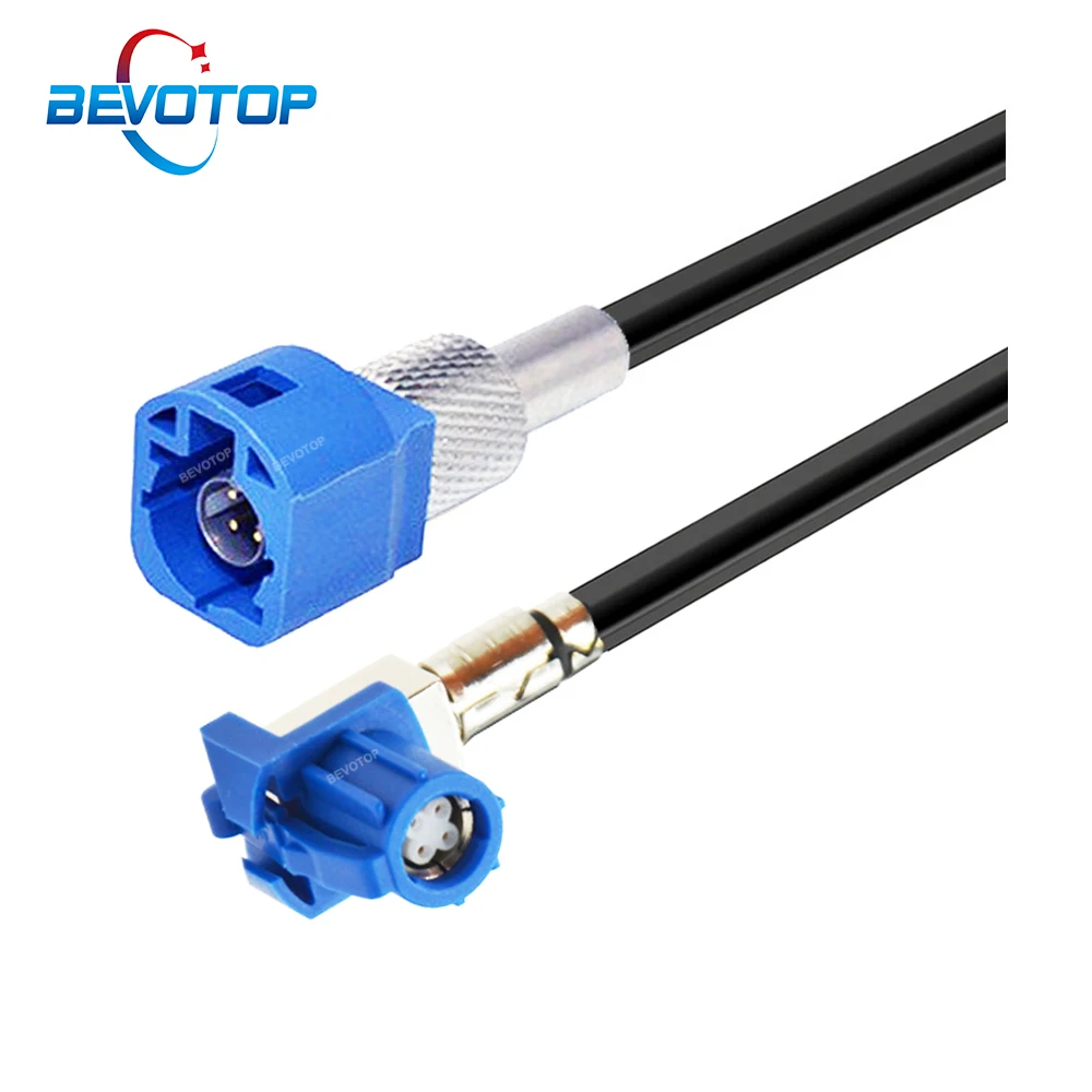 

BEVOTOP HSD Cable 4 Pin Code C Male to Female 90° Right Angle HSD Connector Car Display Video LVDS Harness Line 535 4 Core Wire