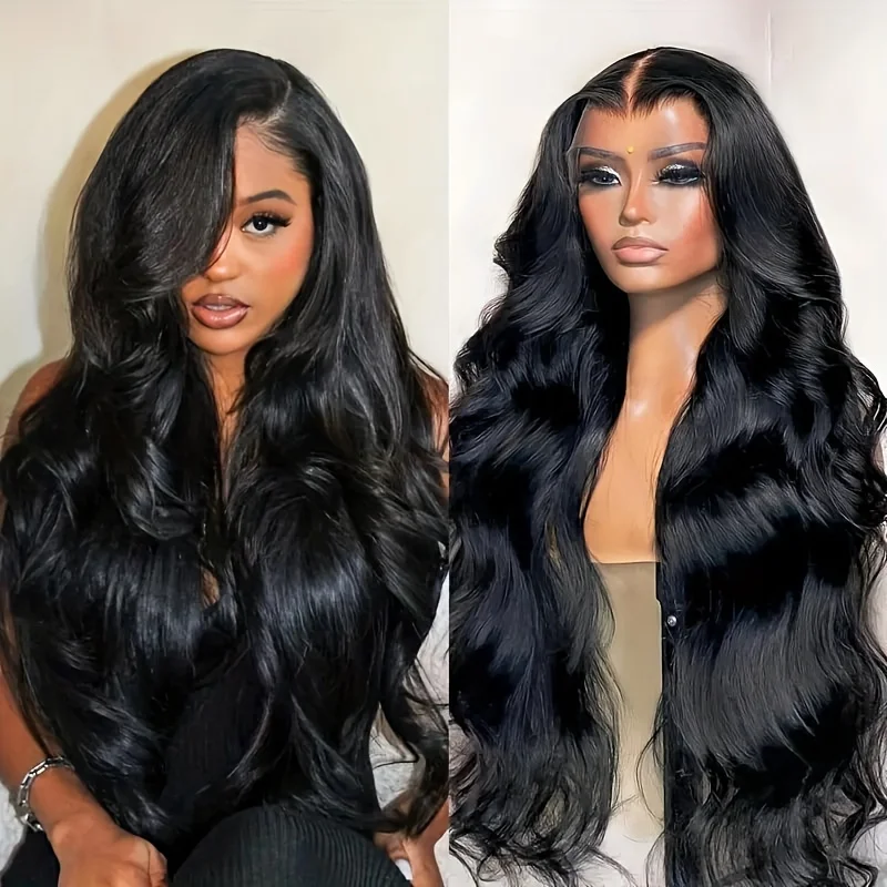 Body Wave 360 Lace Wig Human Hair Pre Plucked Transparent Lace Frontal Wig Brazilian Hair Wigs for Black Women Bling Hair