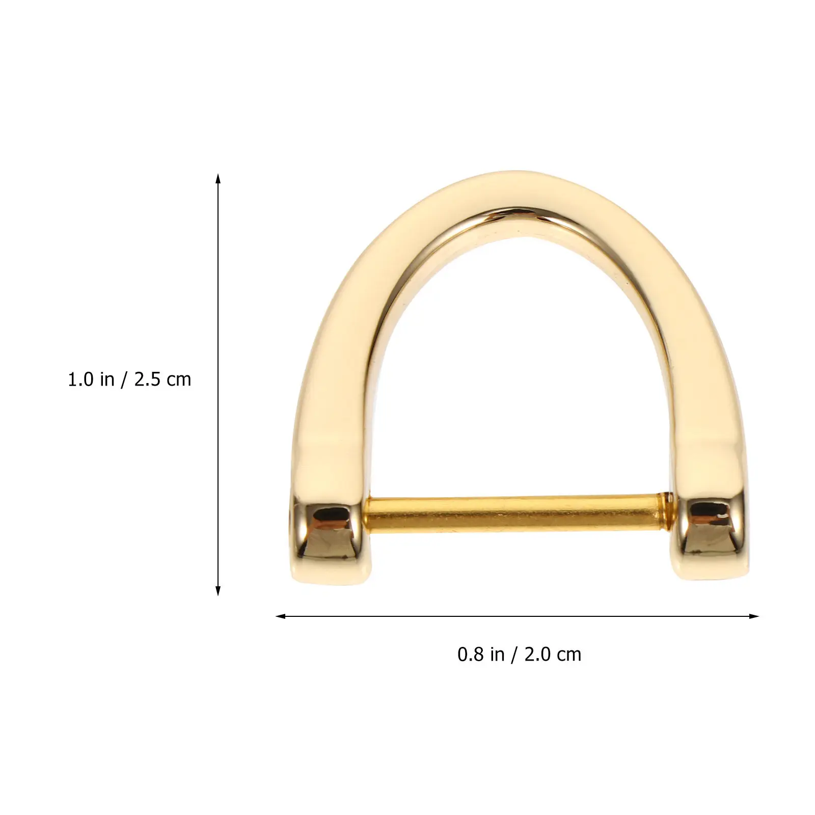 10Pcs D-Shaped Rings High Quality Metal Rings for Luggage Repair Bag Maintenance Purse Accessories Shoulder Strap Ring