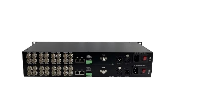ตัวแปลงไฟเบอร์ออปติก 4 ช่องสัญญาณแบบสองทิศทาง 3G-SDI พร้อม Loop + 1 ช่องสัญญาณเสียงแบบสองทิศทาง XLR และ RS485 แบบสองทิศทางผ่านอีเธอร์เน็ต