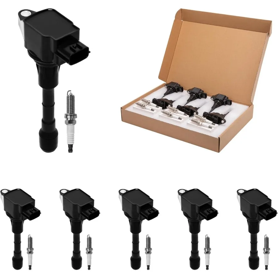 

Комплект катушек зажигания и иридиевых свечей зажигания для Nissan Altima 20072018 20092019 Murano Maxima Pathfinder Quest Infiniti G35