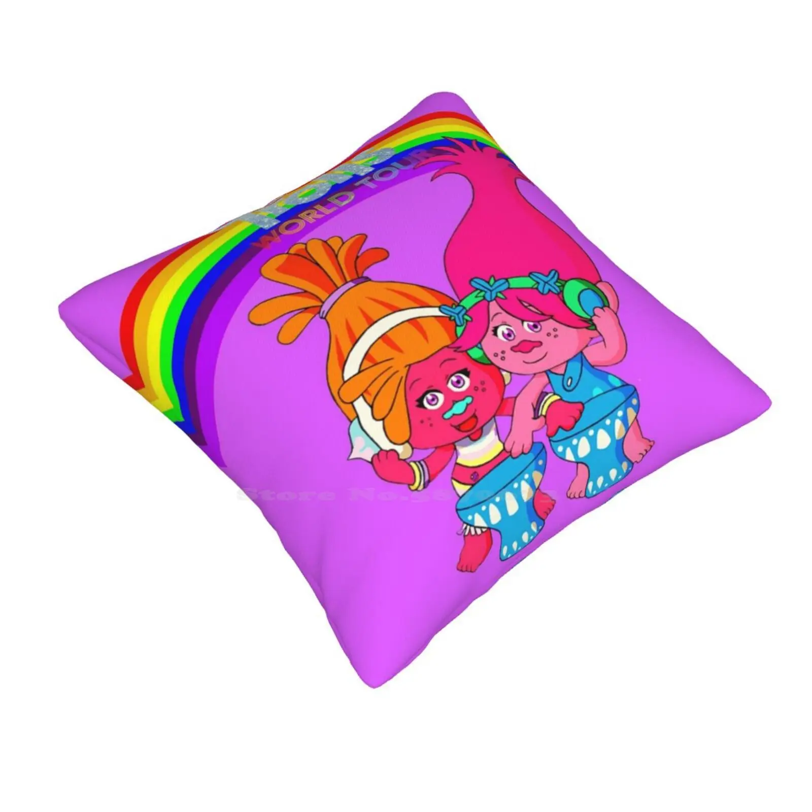 Poppy Trolls World Tour Soft Comfortable Pillowcase Branch Trolls World Tour Cooper Trolls Queen Poppy Biggie Bridget Princess