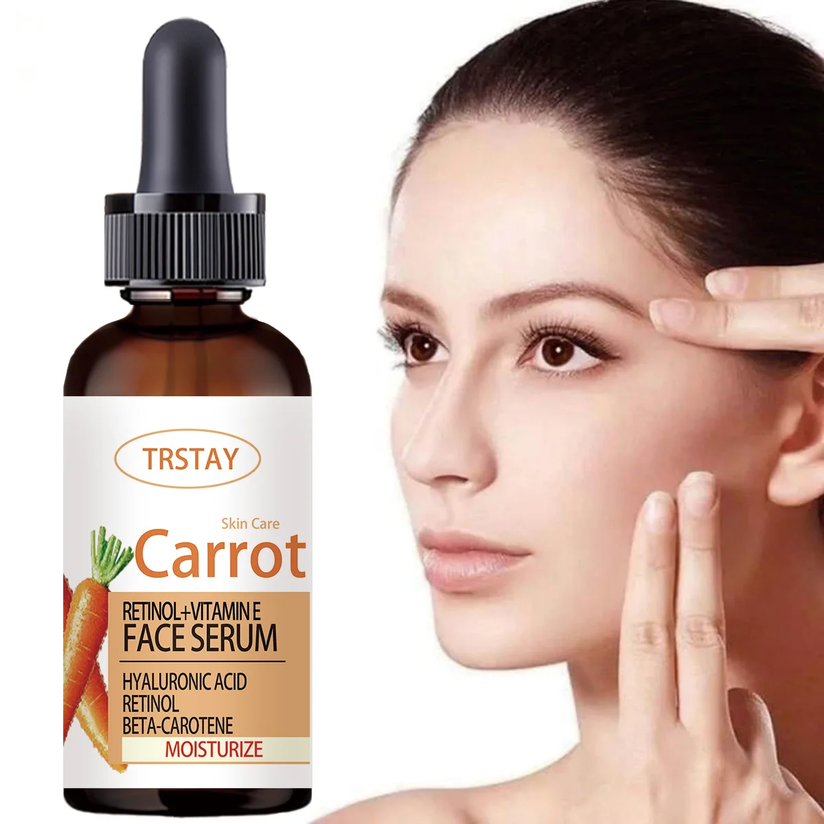 5ML/15ML/30ML/50ML/Carrot Face Serum Anti-Aging Wrinkles Essence Exfoliating Shrink Pores Anti-Oxidation Lift Firming Remove Fin