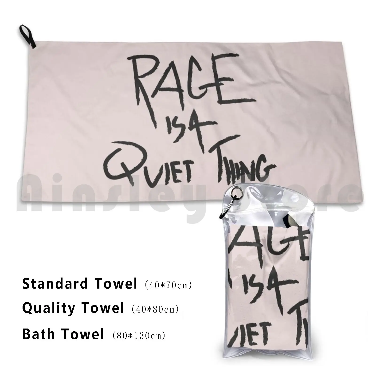 Rage Is A Quiet Thing-Simmer Toalla de baño Cojín de playa Rage Simmer Texto Hipster Música pop Alternativa Paramore