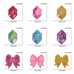 Parche táctico glitter bordado con purpurina – Letras infantiles