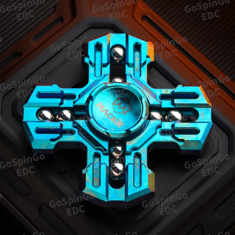 MACKIE EDC cristal de Zirconium bleu glace Paladin classique Fidget Spinner Fidget jouets pour adultes jouet anti-Stress
