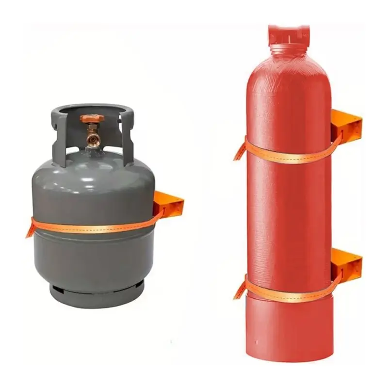 B15C Gas Cylinder Holder Mounting Bracket For Oxygen Propane Cylinders- Wall-Mounted U-Shaped Design(2PCS)