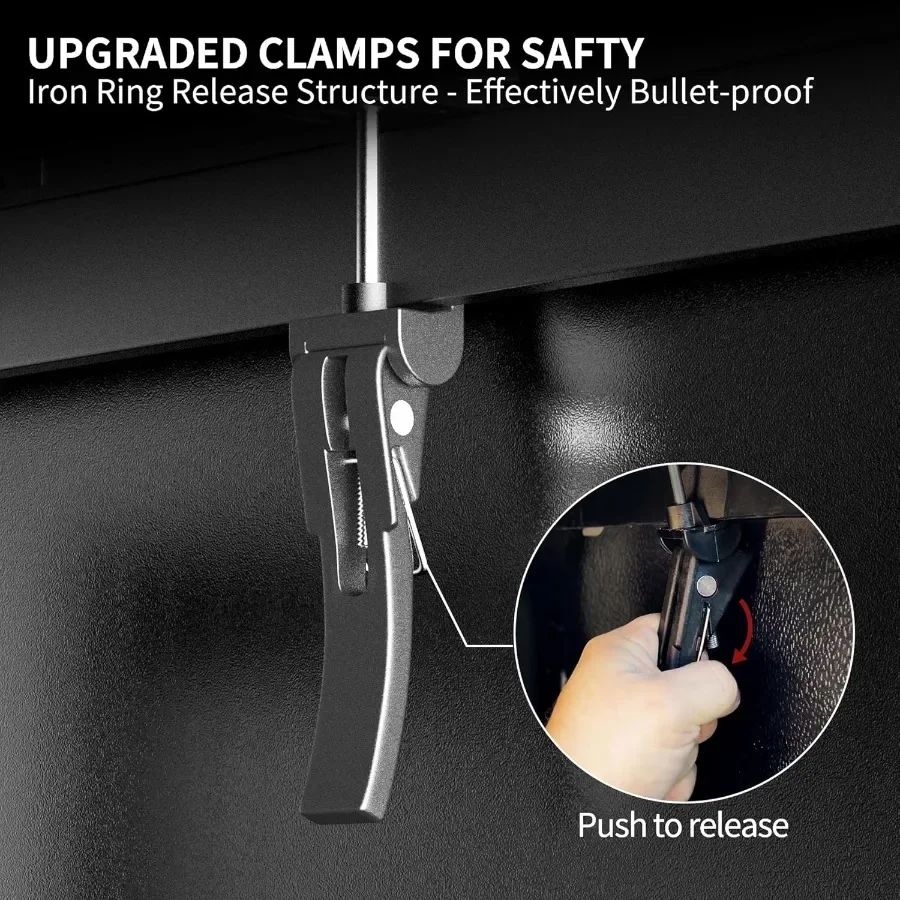 غطاء تونيو لسرير الشاحنة ثلاثي الطي الناعم لسيارة تشيفي كولورادو 20152025 وجي إم سي كانيون مع سرير 5.2 قدم مقاوم للعوامل الجوية وسهل التركيب