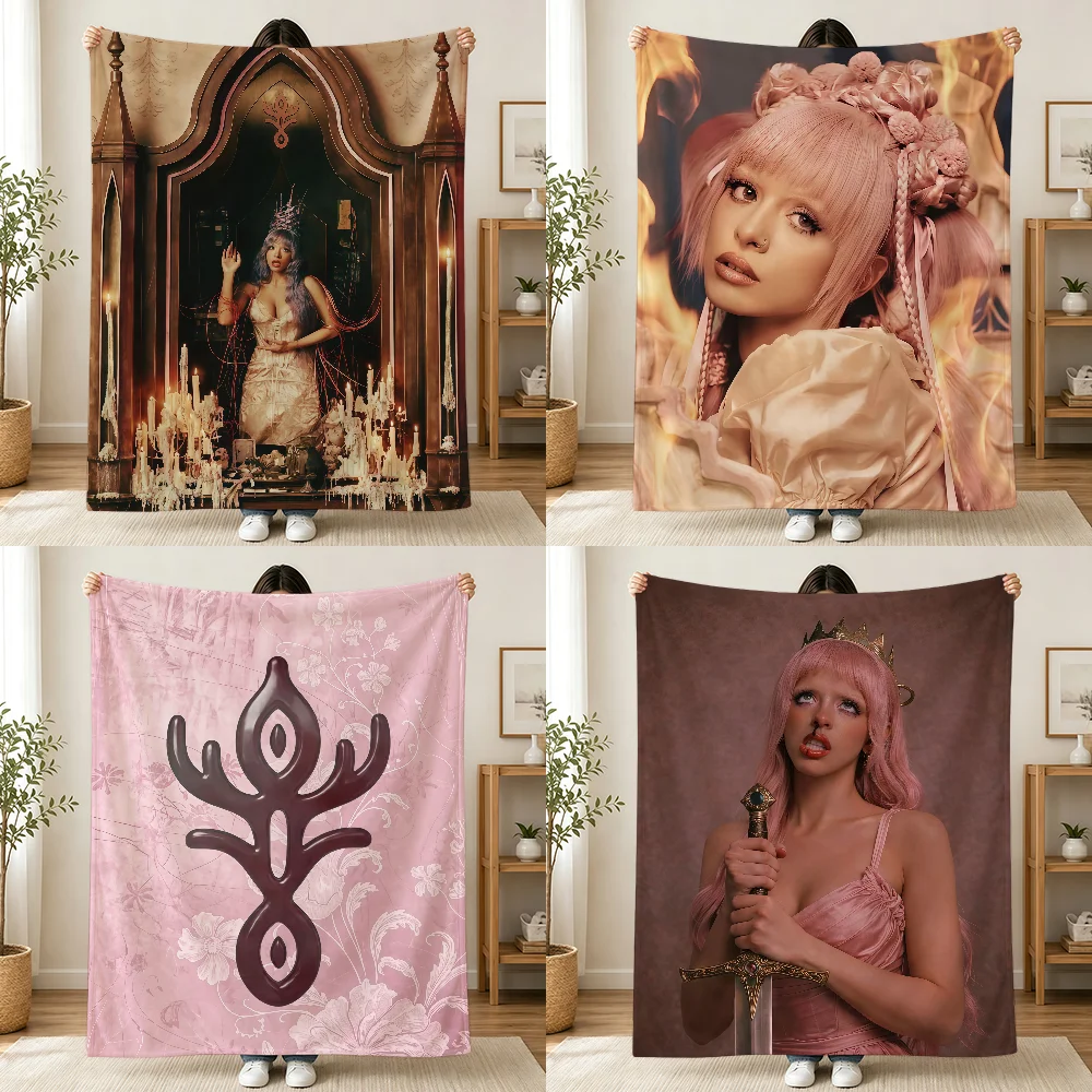 Melanie Martinez Hades Blanket Printed Flannel Soft Warm Cozy Season Nap Bed Sofa Travel Camping Gift Adults Kids