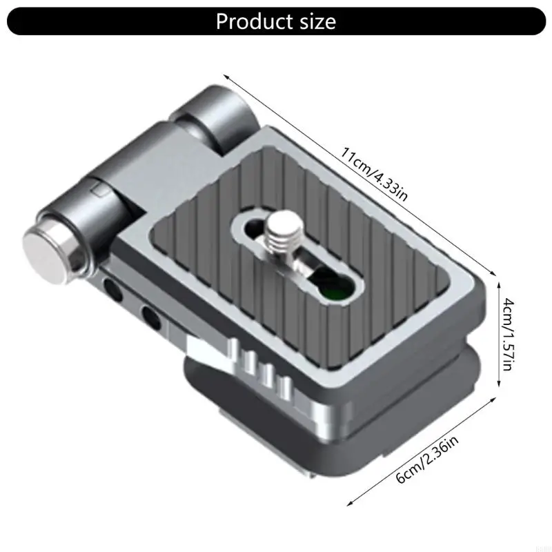Máy ảnh gấp E0BB L Giá đỡ tấm với ARCA phát hành nhanh tấm cho bộ chân chay Gimbals ngang