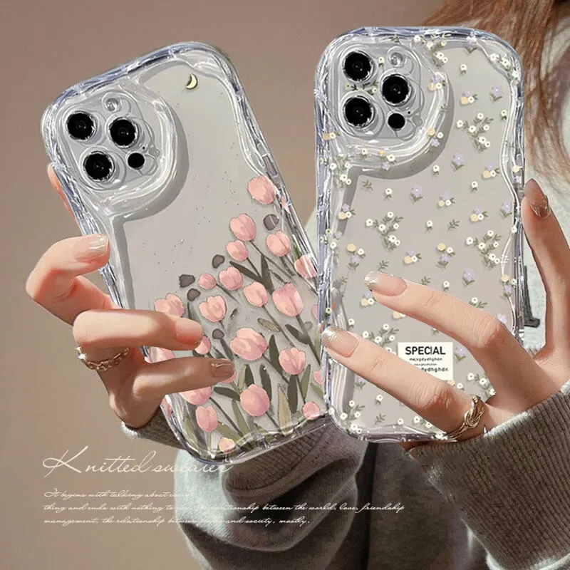 Pretty Flowers Phone Case For OPPO Realme Note 60 GT 6 11 12 13 Pro Plus C67 C63 C53 C65 C33 C31 C35 C55 C21Y C25 C30 Cover