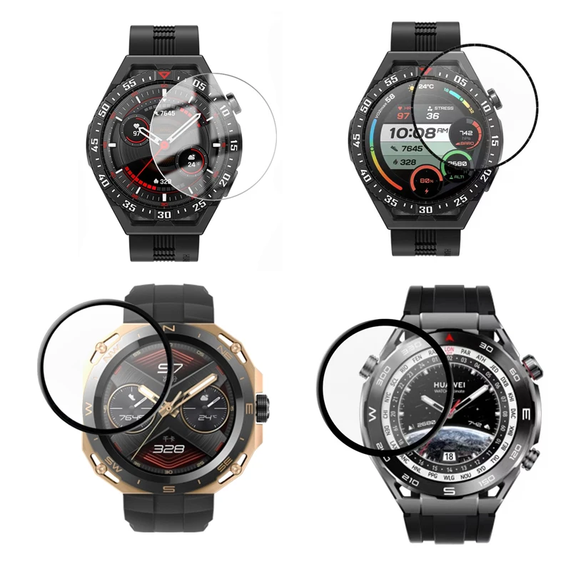 3D PMMA Film For For Huawei Watch GT3 SE / GT Cyber / GT Ultimate Transparent Tempered Glass Anti-Scratch Screen Protector image 2