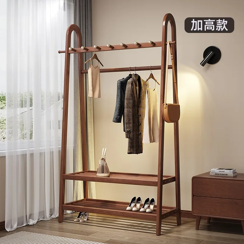 Nordic Floor Hangers Home Bedroom Simple Ash Clothes Racks Light Luxury Clothing Store Large Capacity Coat Racks