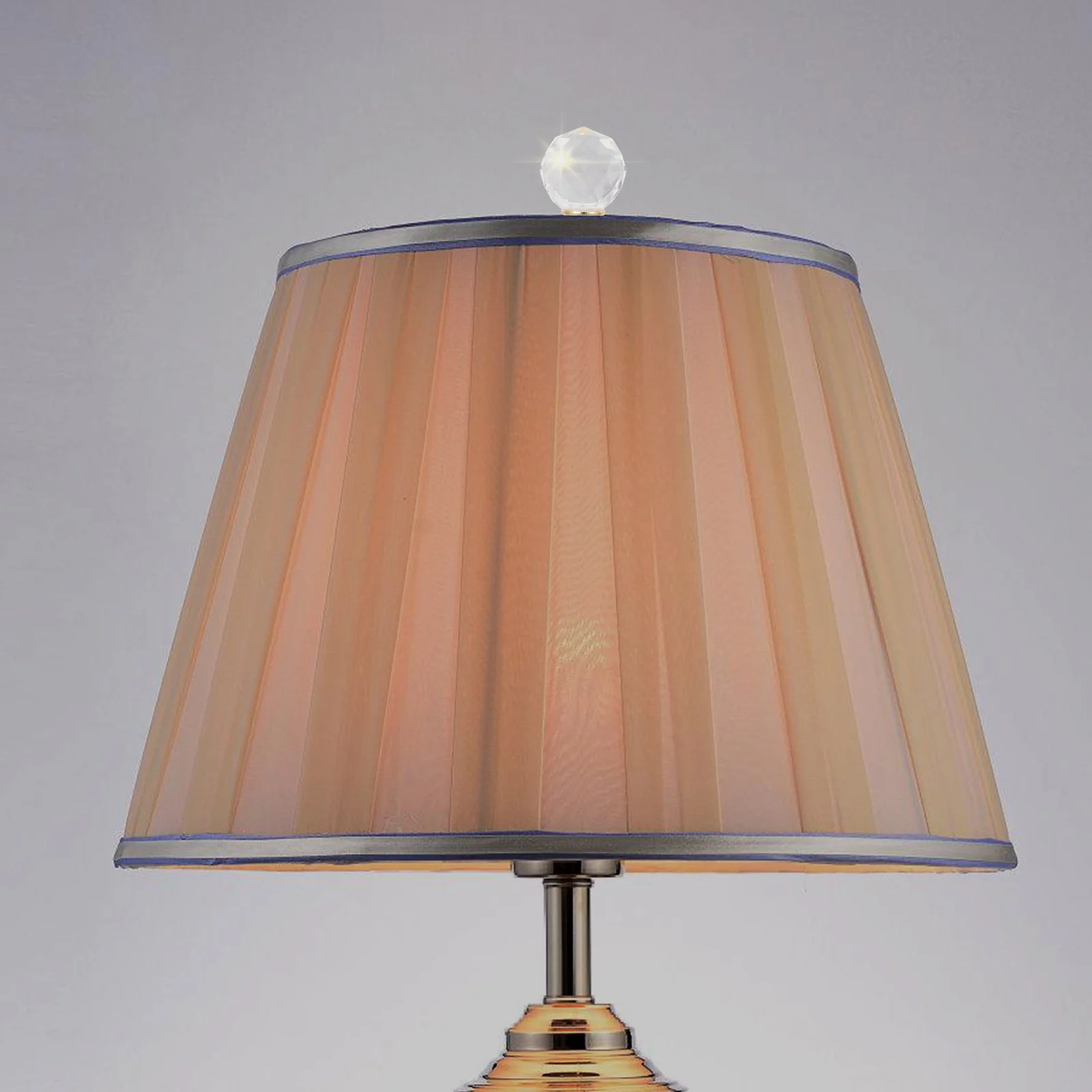 

Crystal Lamp Finial Cap Decorative Clear Crystal Lamp Finial Topper Easy Install Table Floor Lamps Lighting Accessory