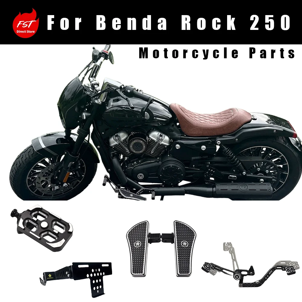 

Link 1: License Plate Bracket, Foot Pegs & Gear Shift Lever, Aftermarket Parts for Benda Rock 250