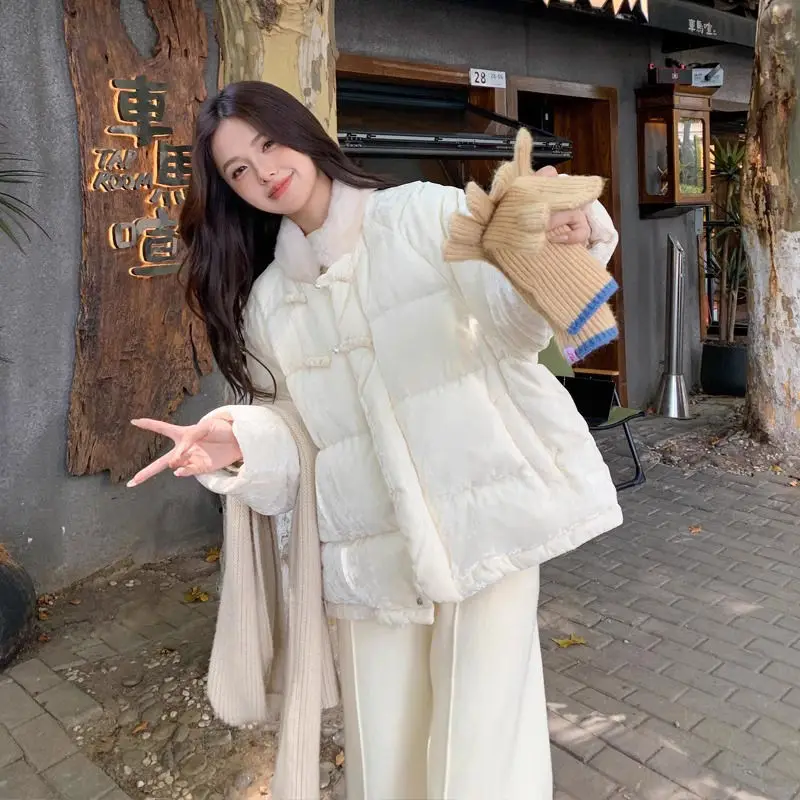 New Chinese Style National Style Cotton-padded Clothes Cotton-padded Jacket Women's Winter Design Sense Korean Small Coat