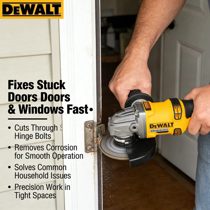 DEWALT DCG414 Cordless Grinder, 20V Brushless Motor, High Torque Compact Lightweight Electric Grinder for Metal Cutting