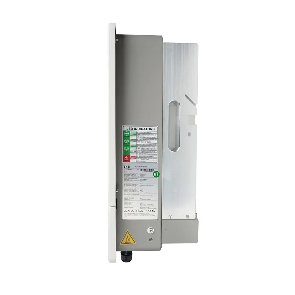 5KW On/Off Hybrid Inverter IP66 Pure Sine Wave 48V Battery Single Phase 220V 230V Solar Inverter for Renewable Energy Systems