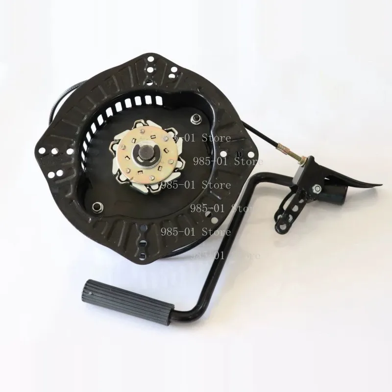 Universal Hand Crank Starting Generator, Pull-Free Design for Micro Tillage Diesel Engines