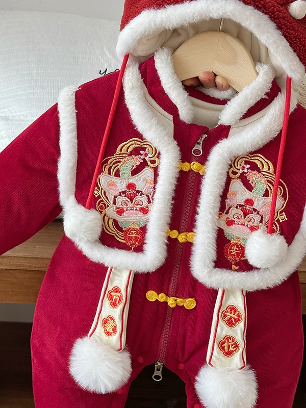 아기 소녀들을 위한 티엔드 코튼 새해 의상 겨울 작업복 세트 하이웨이스트 긴 바지 폴리에스터 섬유 레귤러 얇은