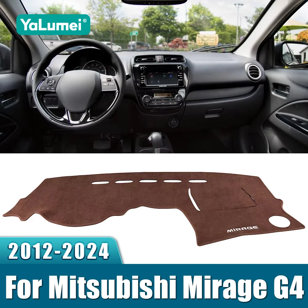 

For Mitsubishi Mirage / Mirage G4 2012 - 2014 2015 2016 2017 2018 2019 2020 2021 2022 2023 2024 Car Dashboard Cover Accessories