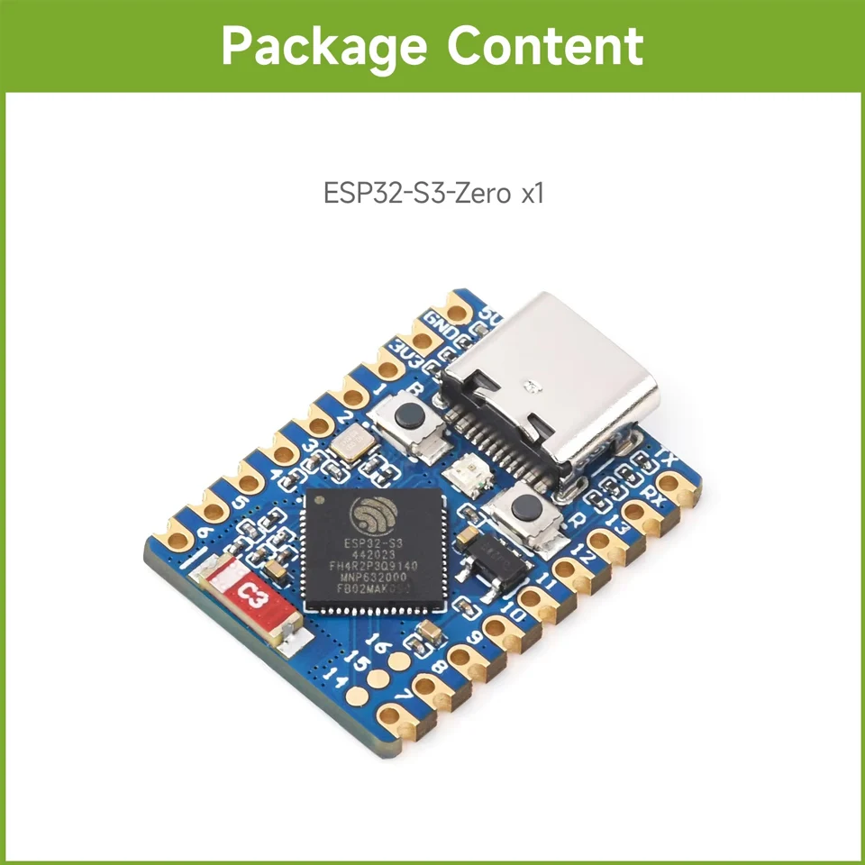 5 шт. ESP32-S3-Zero Mini макетная плата 240 МГц микроконтроллер с поддержкой C/C +++ MicroPython настраиваемая сборка PCBA