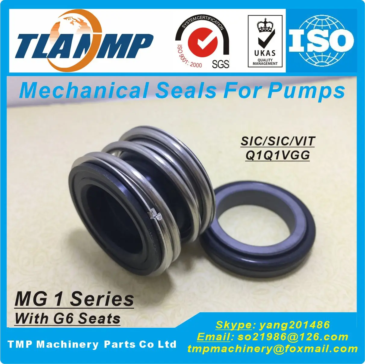 MG1/48-Z , MG1-48/G6 TLANMP Mechanical Seals with G6 stationary seat , MG1-48 , 109-48