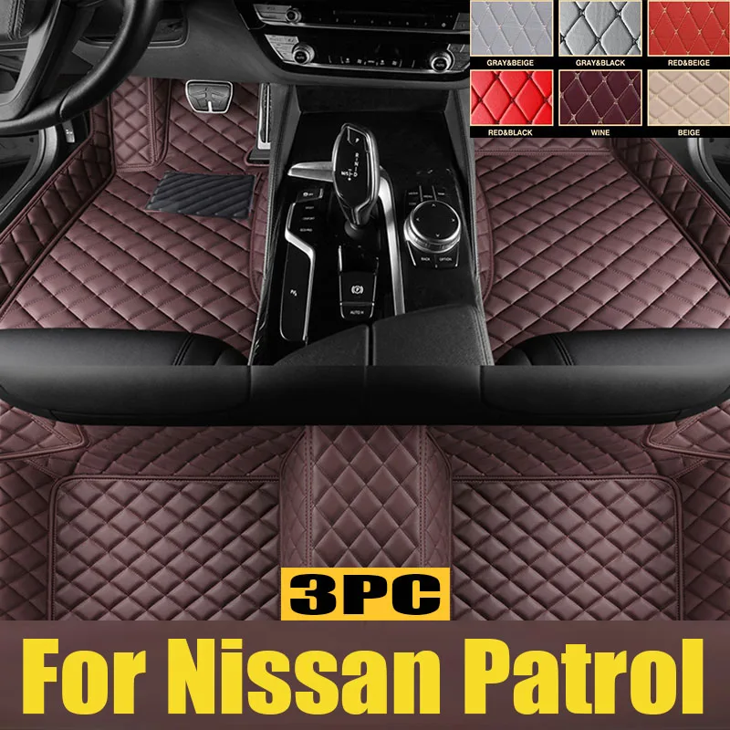 

Floor Mat for Nissan Patrol Royale Armada Y62 2011~2023 Waterproof Interior Foot TPE Liner Carpet Pad Custom Cover trunk mat