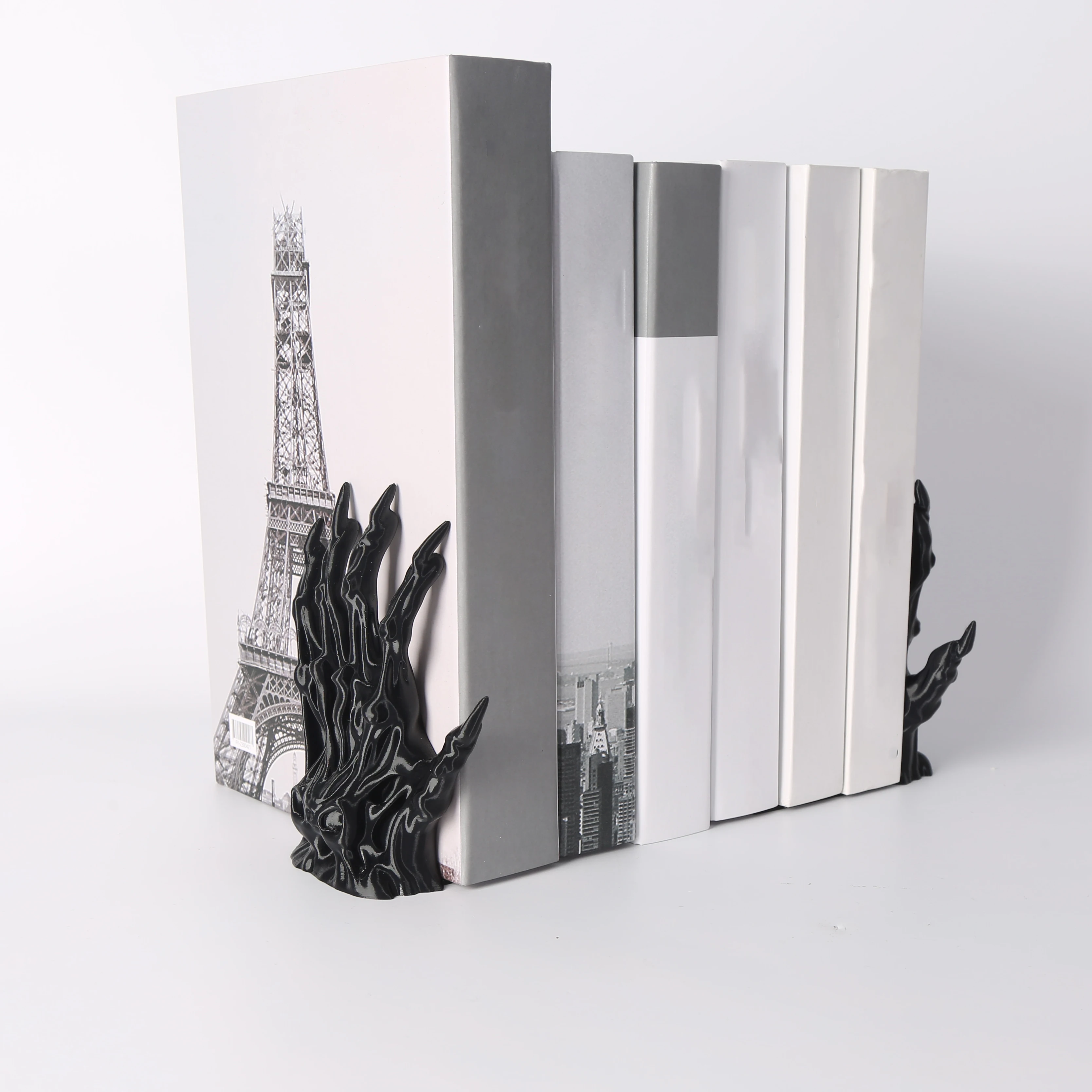 2 Black Witch Book Holders, Gothic Home Bookshelf Decorative Book Holders, Unique Horror Monster Book Holders That Can Hold Book