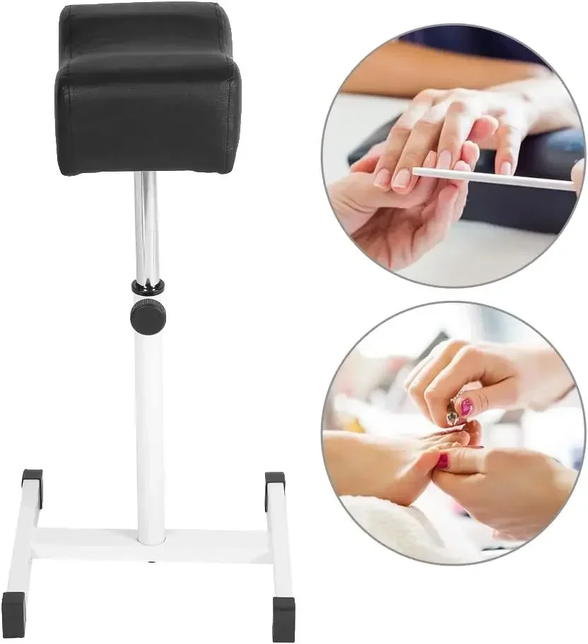 Pedicure Footrest, Height Adjustable Chair with H Shape Base Structure Provide Stable Support, for Salon Manicure Work Sp