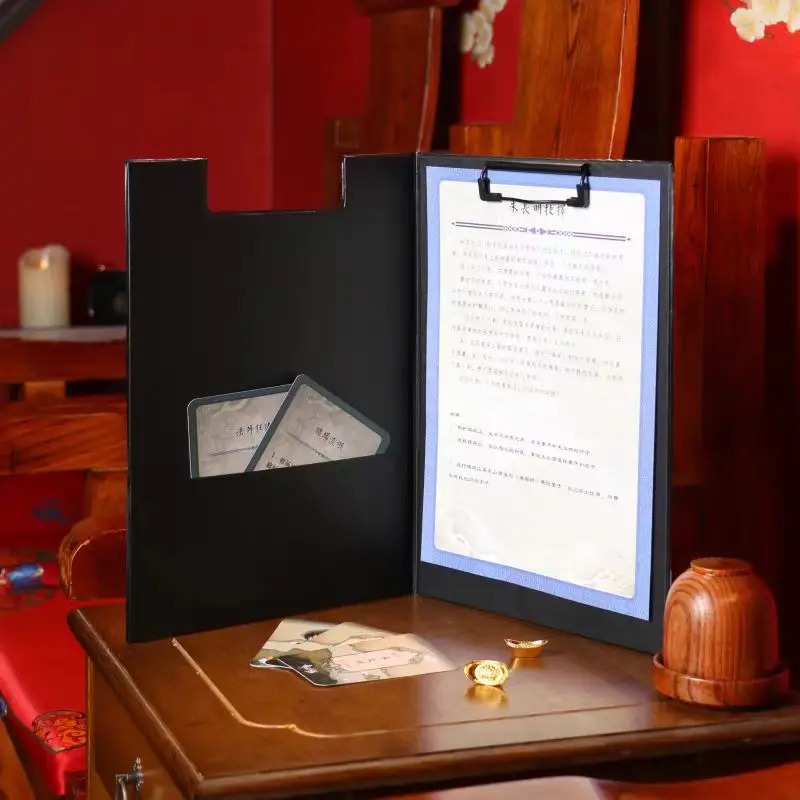 

Stationery Writing Board Nurse Clipboard Leather Splint A4 With Storage Clipboard Folder Folder A5 Signature Board Writing Pad