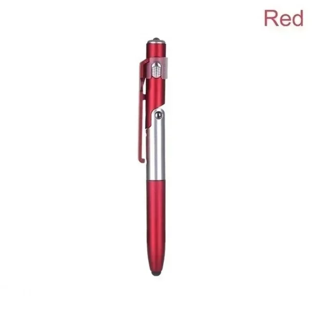 4-in-1 multifunctionele balpen met LED-licht, opvouwbare telefoonhouder, nachtlees- en schrijfpotlood, kantoor-, school- en studentenschrijfwaren