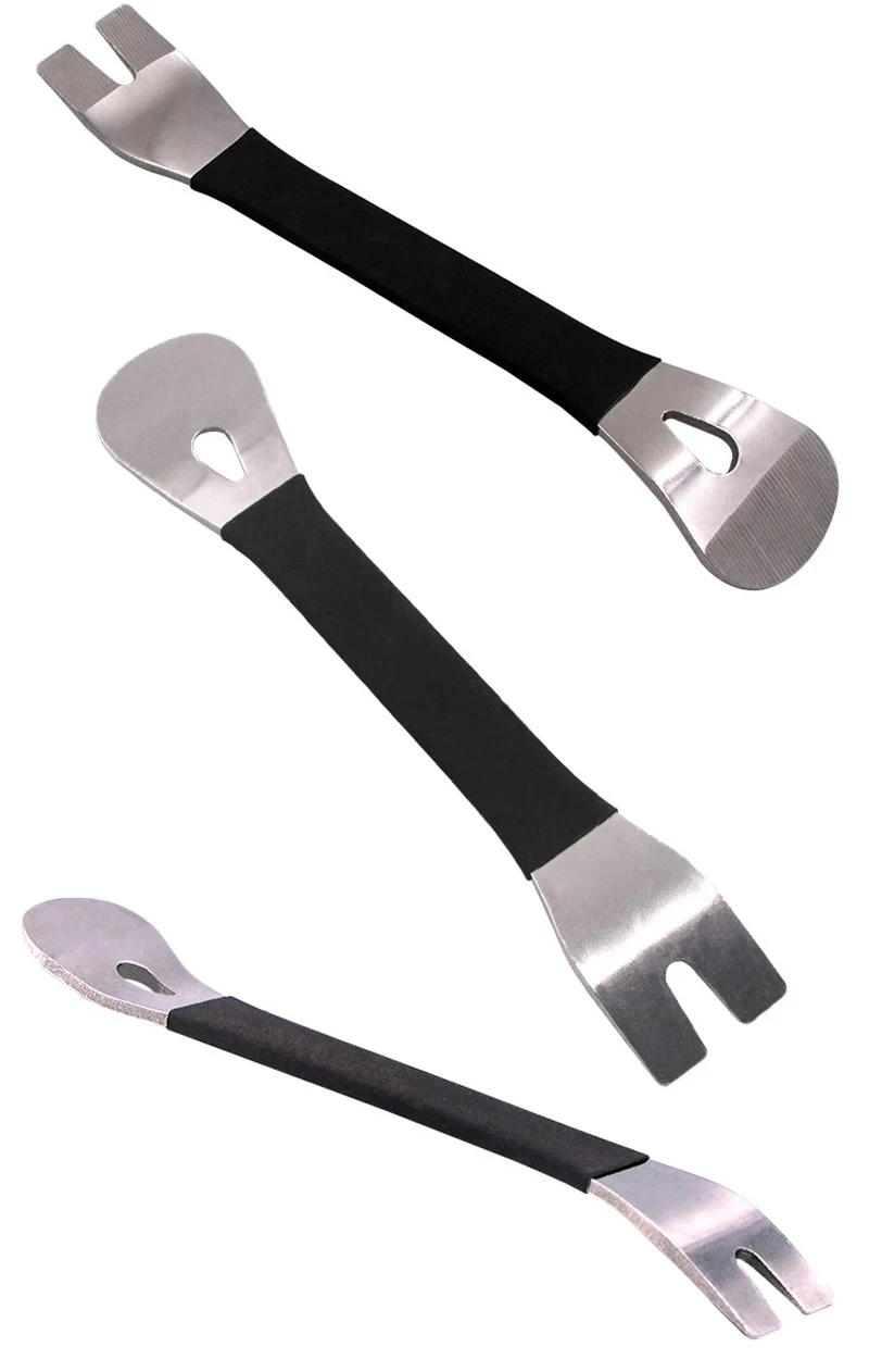 1 Stück tragbare Auto Türclip Trim Entfernung Werkzeuge Kits Auto Armaturen brett Audio Radio Panel Reparatur Edelstahl Hebel platte – Detail 4