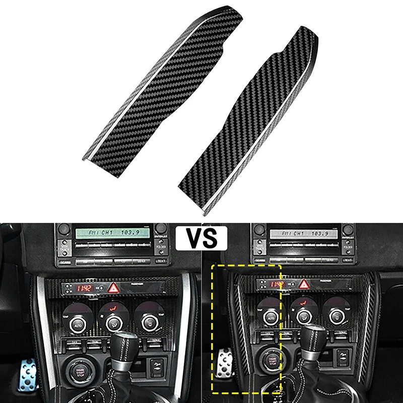 

2 Pcs Car Air Conditioner Knob Side Panel Console Cover Sticker for Subaru BRZ Toyota GT86 2012-2016 Decoration Accessories