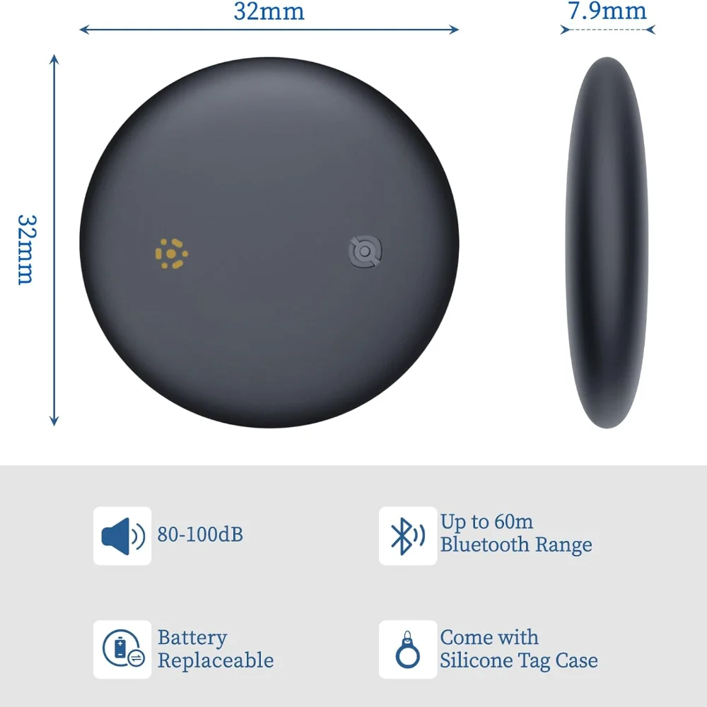علامة تتبع ذكية صغيرة بنظام تحديد المواقع لنظام Ios أو أندرويد بلوتوث مقاوم للماء المقتفي/مكتشف المفاتيح/متتبع الأمتعة/تحديد موقع العناصر