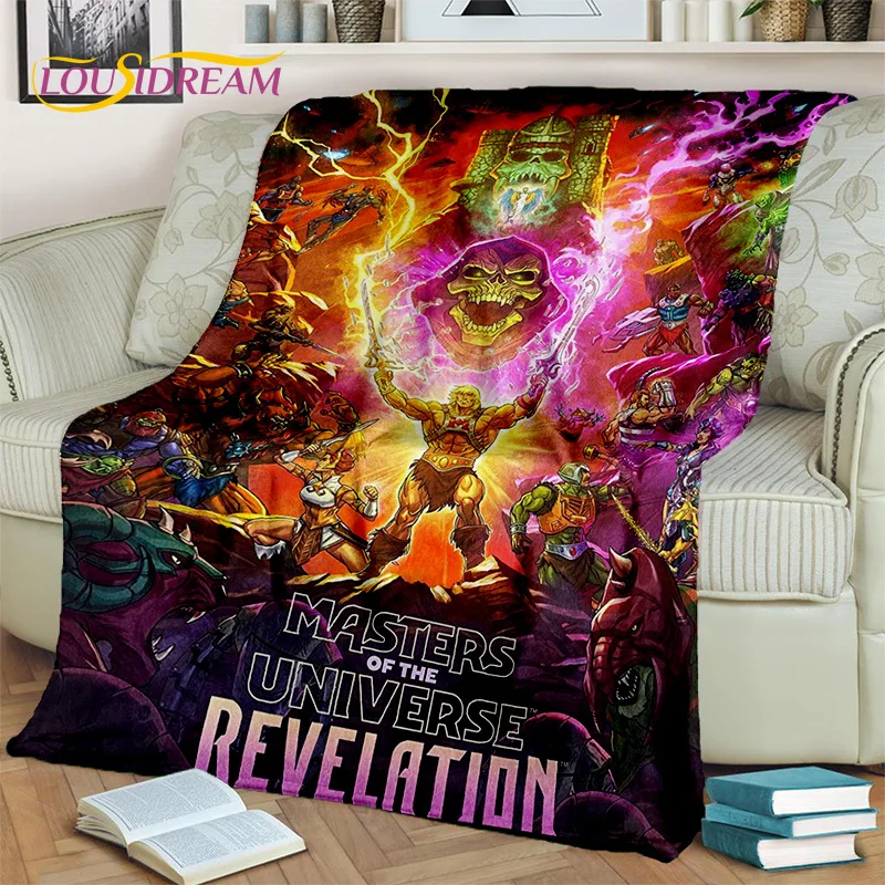 Cartoon He Man Masters of Universe Blanket,Soft Throw Blanket for Home Bedroom Bed Sofa Picnic Travel Office Cover Blanket Kids