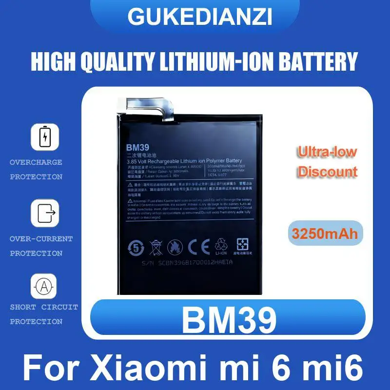 Battery For Xiaomi Mi 6X Mi6X A2 MiA2 5S Plus Redmi Note 14 Pro Note14 Pro+ 5G 6 11 Plus/Note11 MIX FOLD 2 Black Shark 3 3S 1