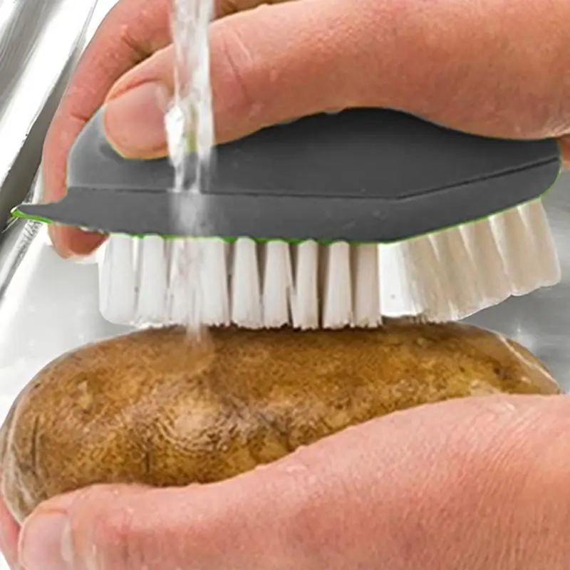 Mushroom Brush Soft Veggie Scrubber Multifunctional Potato Brush Comfortable Kitchen Tools Potato Brush Scrubber For Radishes