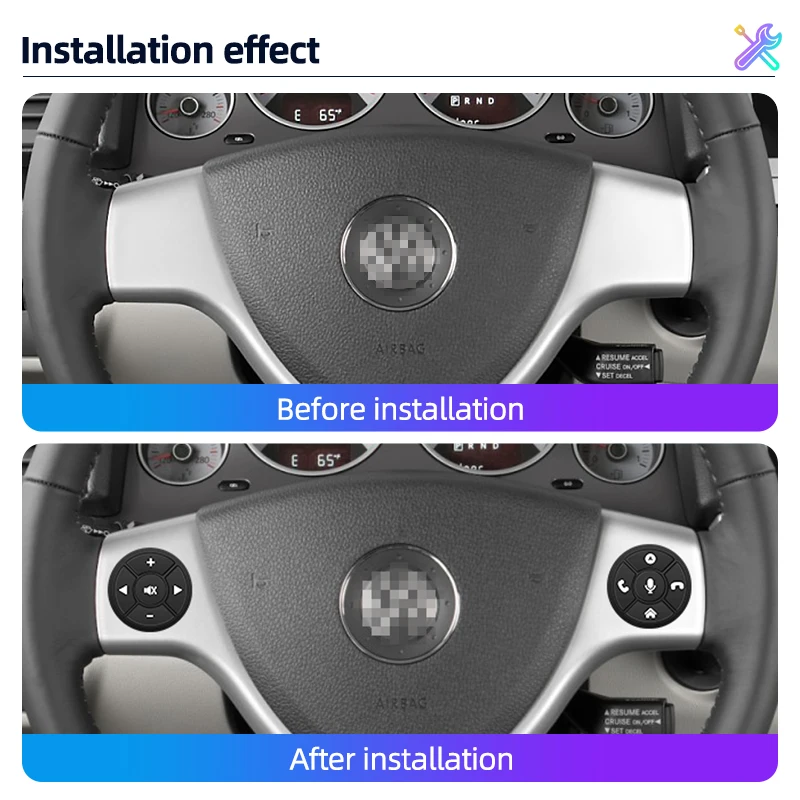 Picture 3: Junsun Universal Car Wireless Steering Wheel Control Button for for Android Autoradio 10 Key Functions Controller With LED Light