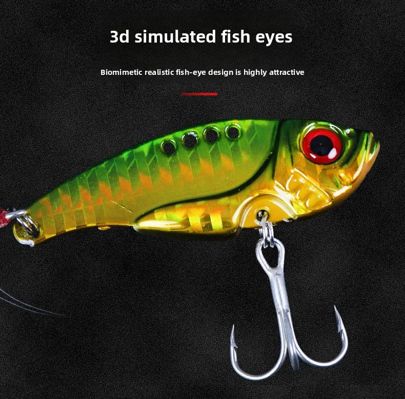 

TRY&V Mini VIB Metal Jig 10g 15g Long Casting Electroplated Streamlined Artificial Lure For Sea Bass Mandarin Fish Fishing Bait