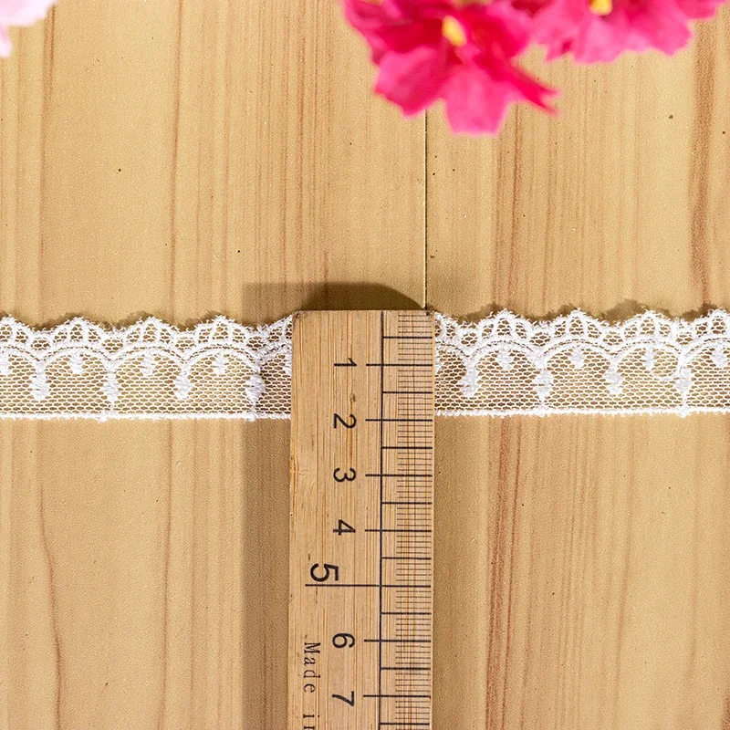 شريط دانتيل شبكي على شكل زهرة مطرزة، زخارف من القماش باللون الأبيض الفاتح، فستان حفلات الزفاف، أغطية رأس ذاتية الصنع، إكسسوارات فيونكات الشعر