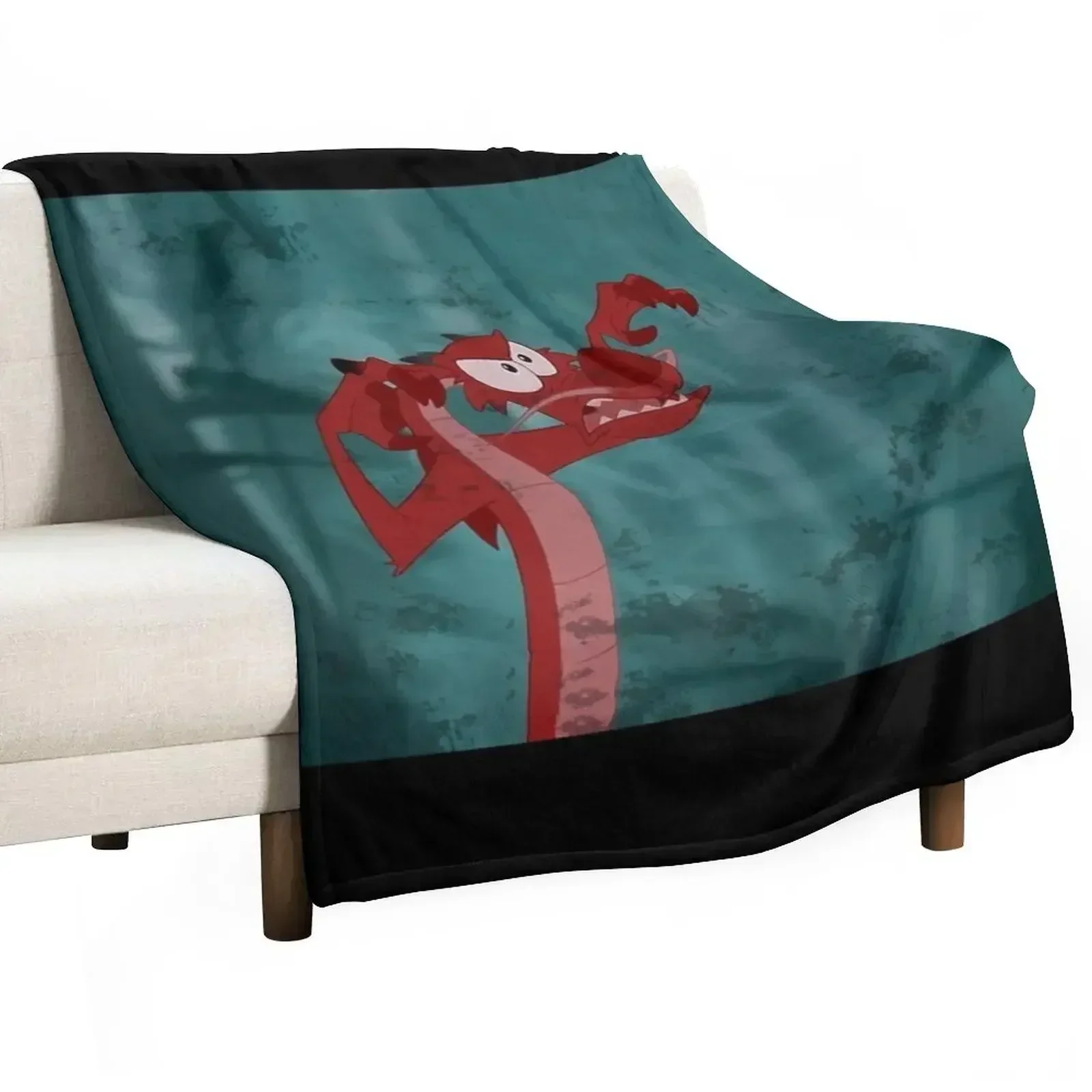 

Old School Draw Mushu Throw Blanket Stuffeds Sofa Quilt blankets and throws Summer Beddings Blankets