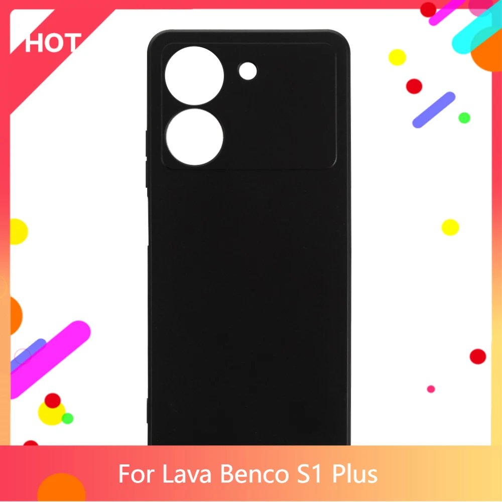 جراب خلفي من السيليكون الناعم غير اللامع لهاتف Lava Benco S1 Plus جراب هاتف نحيف مقاوم للصدمات