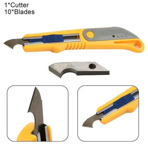 1 st. krokskärare med 10 blad för akrylplastarkskärare metalltillbehör precisionshandskärverktyg 10 best sales akrylskärare - №6