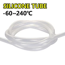 Silicone hose Edible grade transparent water pipe 1 meter High temperature resistance 4mm 5mm 8mm 9mm 10mm