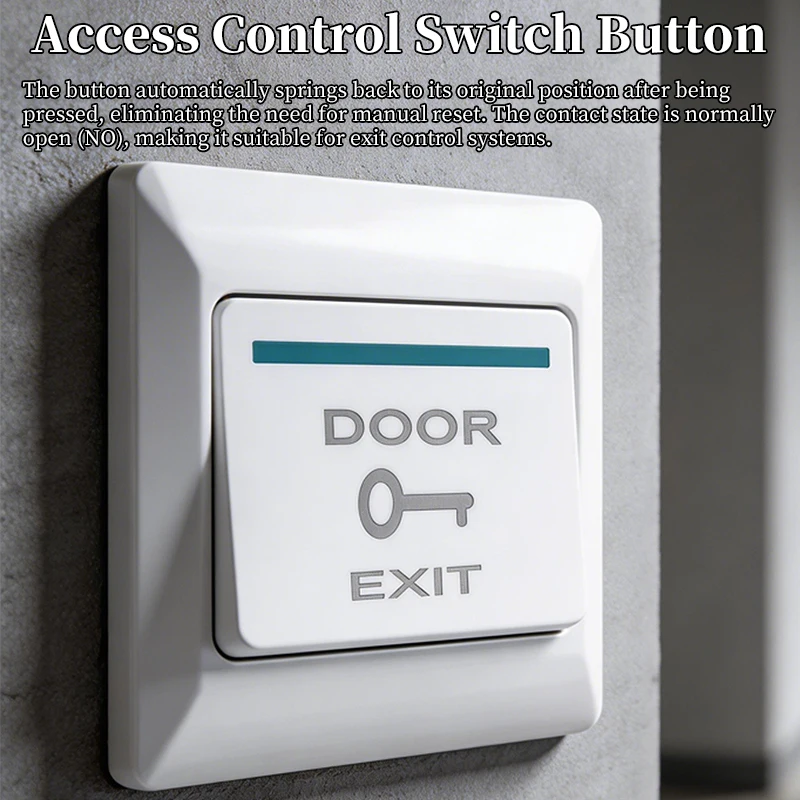 Picture 3: Type 86 Access Control Exit Button Wall Mounted Automatic Reset NO/NC/COM Panel PC Material Door Exit Release Switch