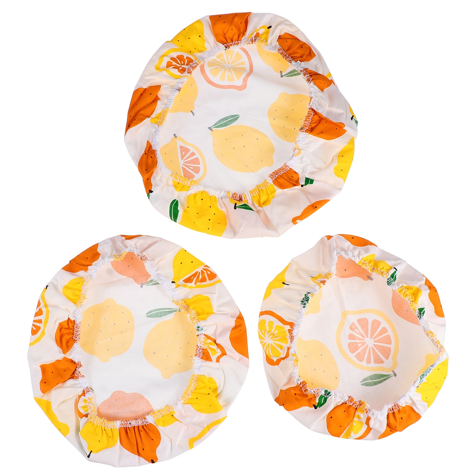 3pcs Food Bowl Stretchable Elastic Edging Reusable Cotton Wraps For Fresh Keeping Dish Covers Storage Protection Bowl Covers